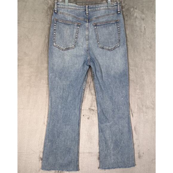 Rag & Bone Casey High Rise Ankle Flare Jeans Lucy Size 30 Distressed Retail $255 - Picture 8 of 16
